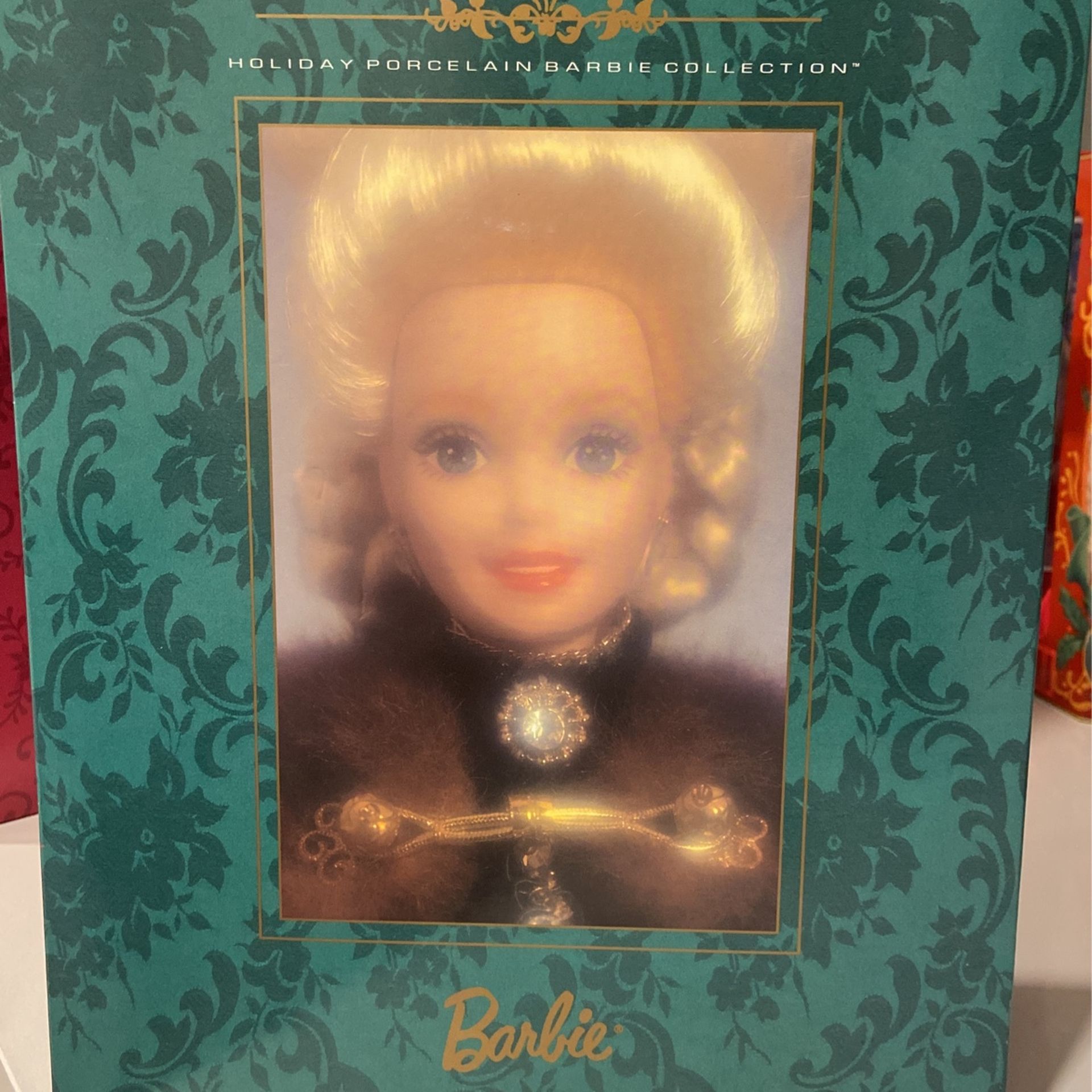 Holiday caroler porcelain Barbie collection