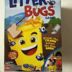 LITTER BUGS. PRELOVED. 1 Black, 1 Blue Spider And Directions Missing. 