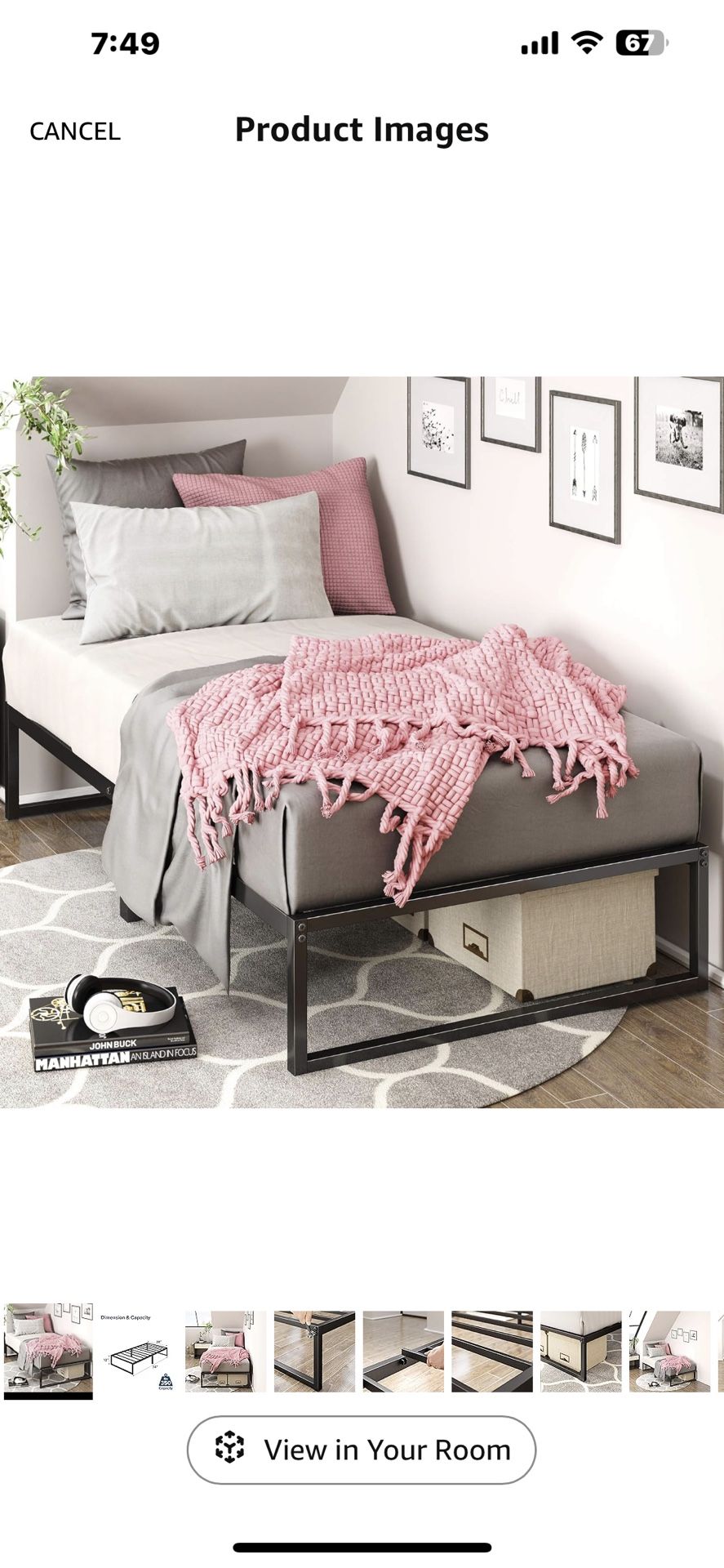 Twin Memory Foam Mattress And Frame