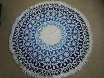 Round Indian Mandala Beach Shawl Towel