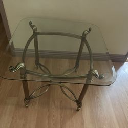 Glass End Table