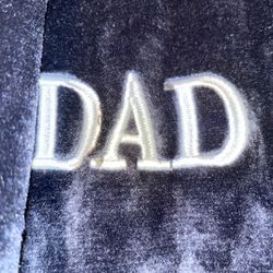 Blue “dad” Embroidered Robe