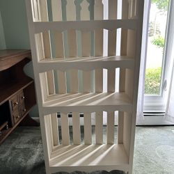 Wooden shelves