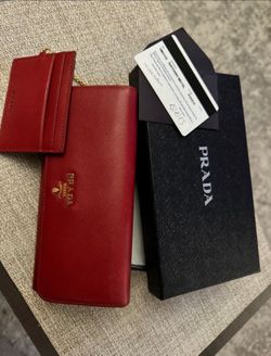 Red P rada Wallet