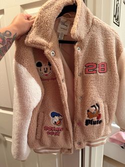 Disney letterman sweater