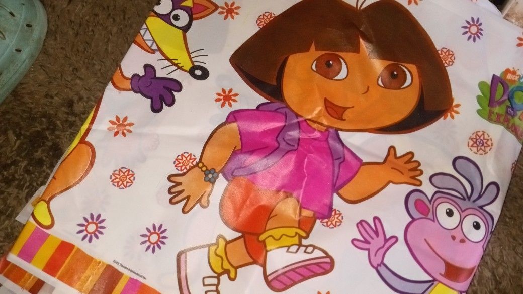 Dora Plastic Table Cloth