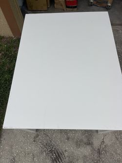 White Multi-Purpose Table 48” x 36”- $50