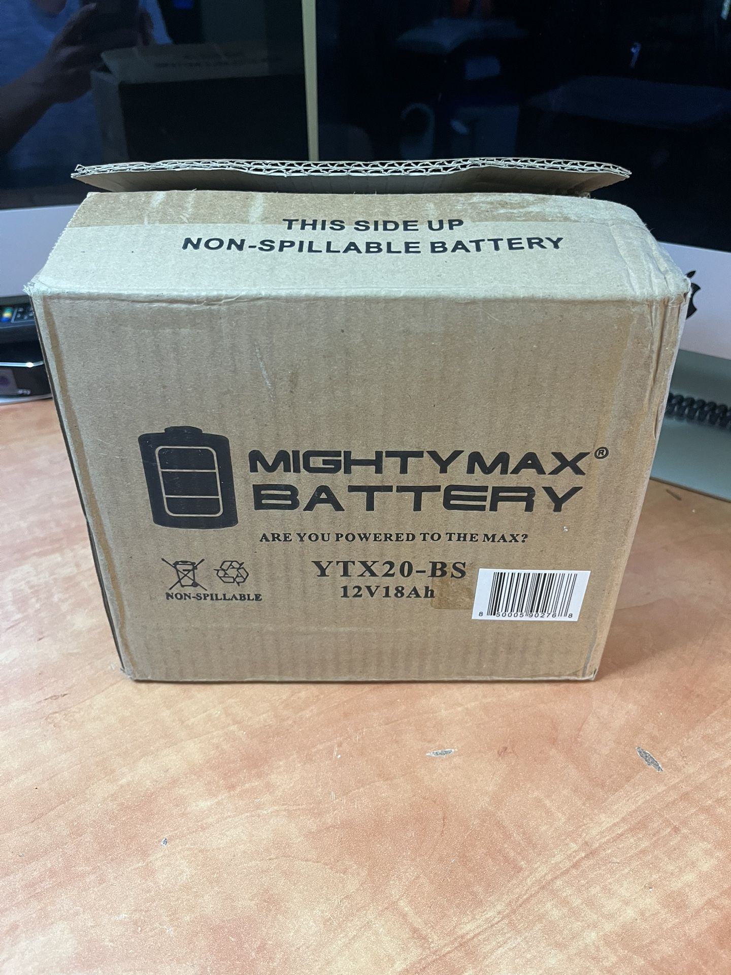 π Mighty Max YTX20-BS 12V 18Ah AGM Battery β Maintenance-Free Power! β‘ π° Price: $40 (Firm β Brand New, in box) π Pickup Location: S. Durango & 215