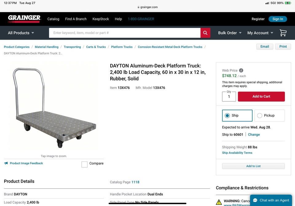 Dayton Aluminum Hand Carts