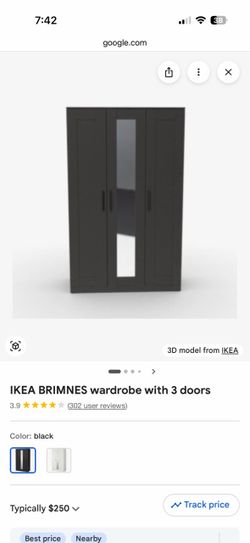 IKEA BRIMNES 3-Door Wardrobe