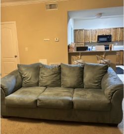Large Sage Green 3-Seater Sofa – Removable Washable Covers