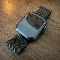 Apple Watch Series 11 (GPS+Cellular) 42mm Titanium Case with Slate Milanese Loop (unlocked)