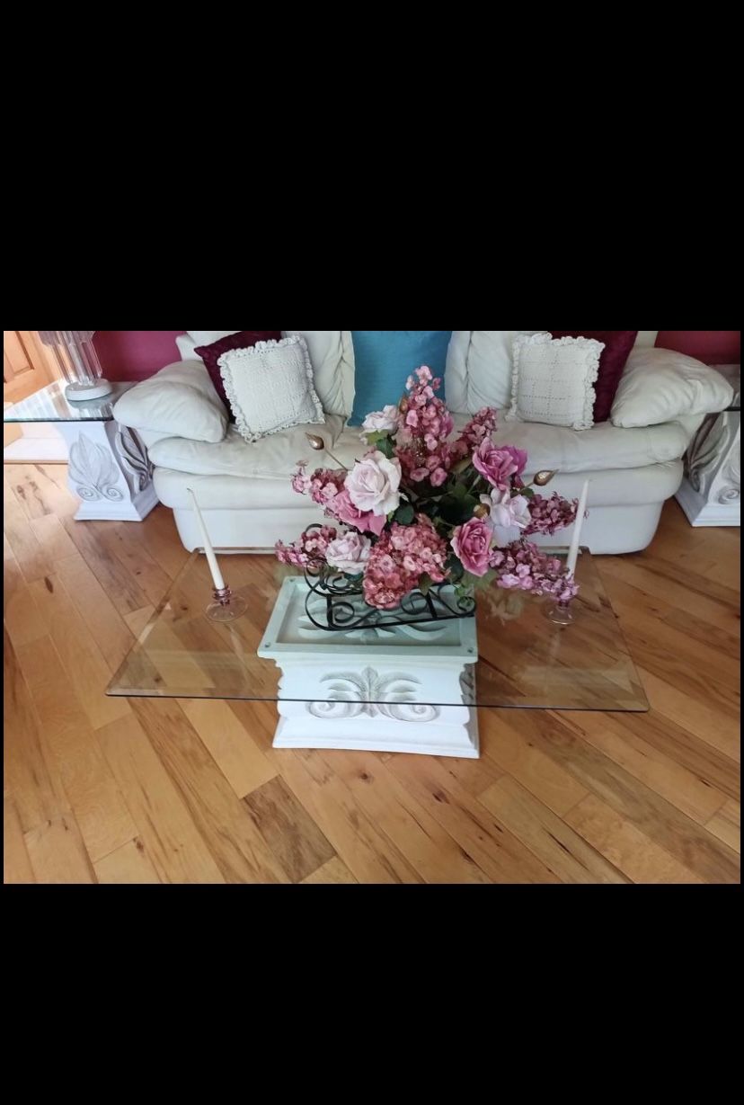 2 End Tables, Coffee Table, and Buffet Table