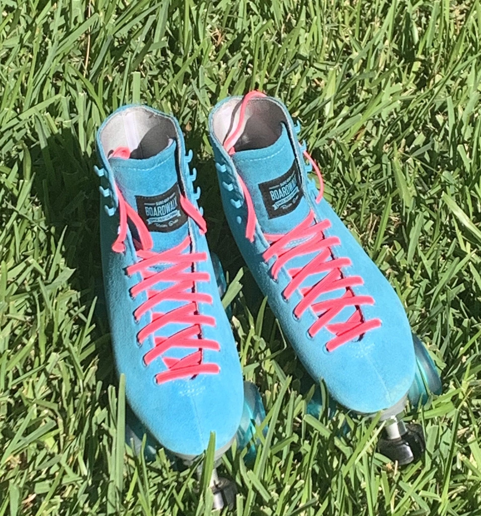 Sure-Grip Boardwalk Teal Blue Skates - Men’s 7