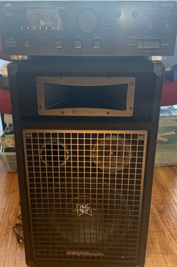(Set Of 2) Digital Pro Audio With JVC Receiver