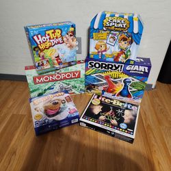 6 Board Games (Brand New & Used)