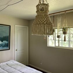 Macrame Hanging Lamp