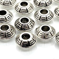 Lot Of Decorative Silver Tone Beads