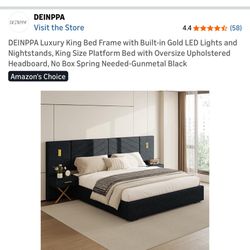 King Size Bed $200  All Assembly Pieces Come With Need Gone Asap