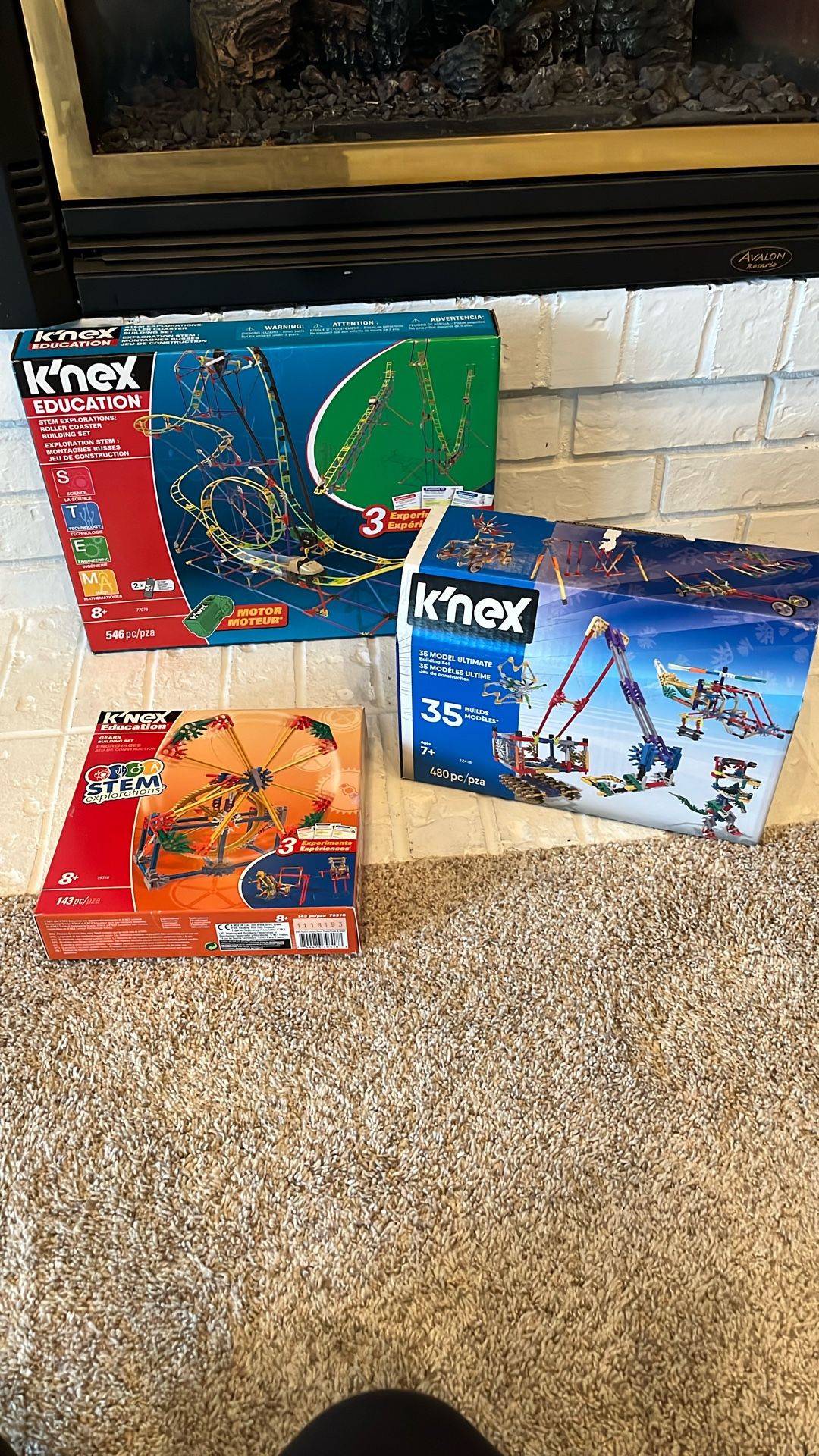 Three K’nex Sets