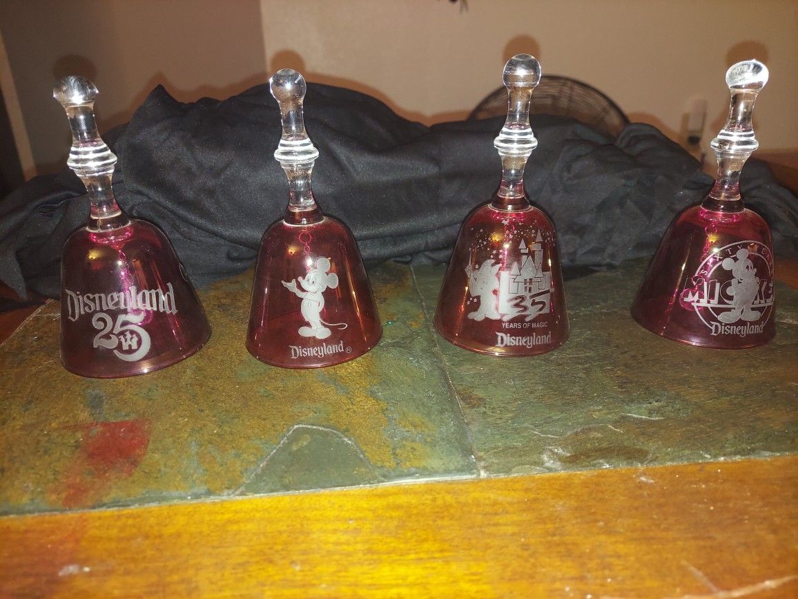 Collectible Disney Glass Bells. 🔔🛎️