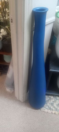 New 3ft recycled glass floor vase high quality thick and elegant made in Portugal