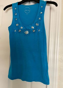 Beautiful Blue Sequin Tank! Size S