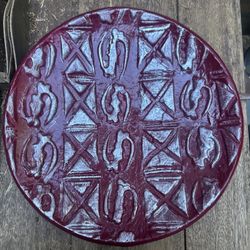 Vintage Platter Large Tuscan-Style Decorative Centerpiece Table Decor