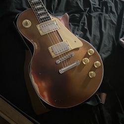 10S GF Aged Goldtop Sunburst Relic Les Paul Guitar