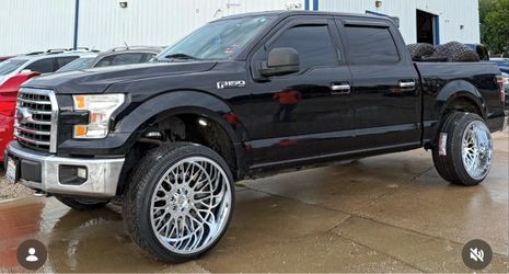 F150 wheels and tires 24x14 with 35”