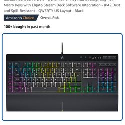 Corsair K55 RGB PRO XT - Dynamic Gaming Keyboard