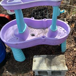 Water table with all the toys summer toys
