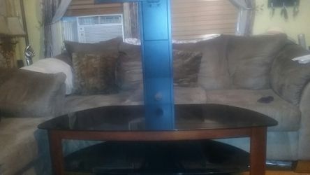 TV Stand Glass N Wood(Reduced Price)