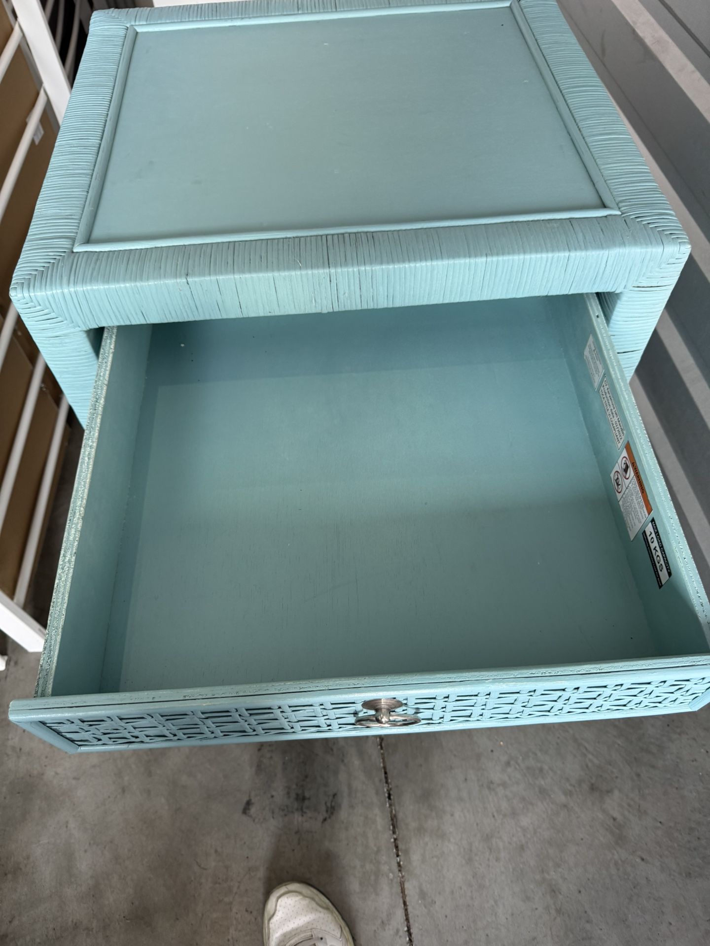 Wicker End Table