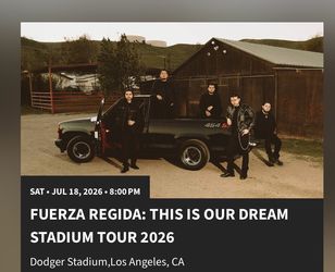 Selling 1 ticket to Fuerza Regida