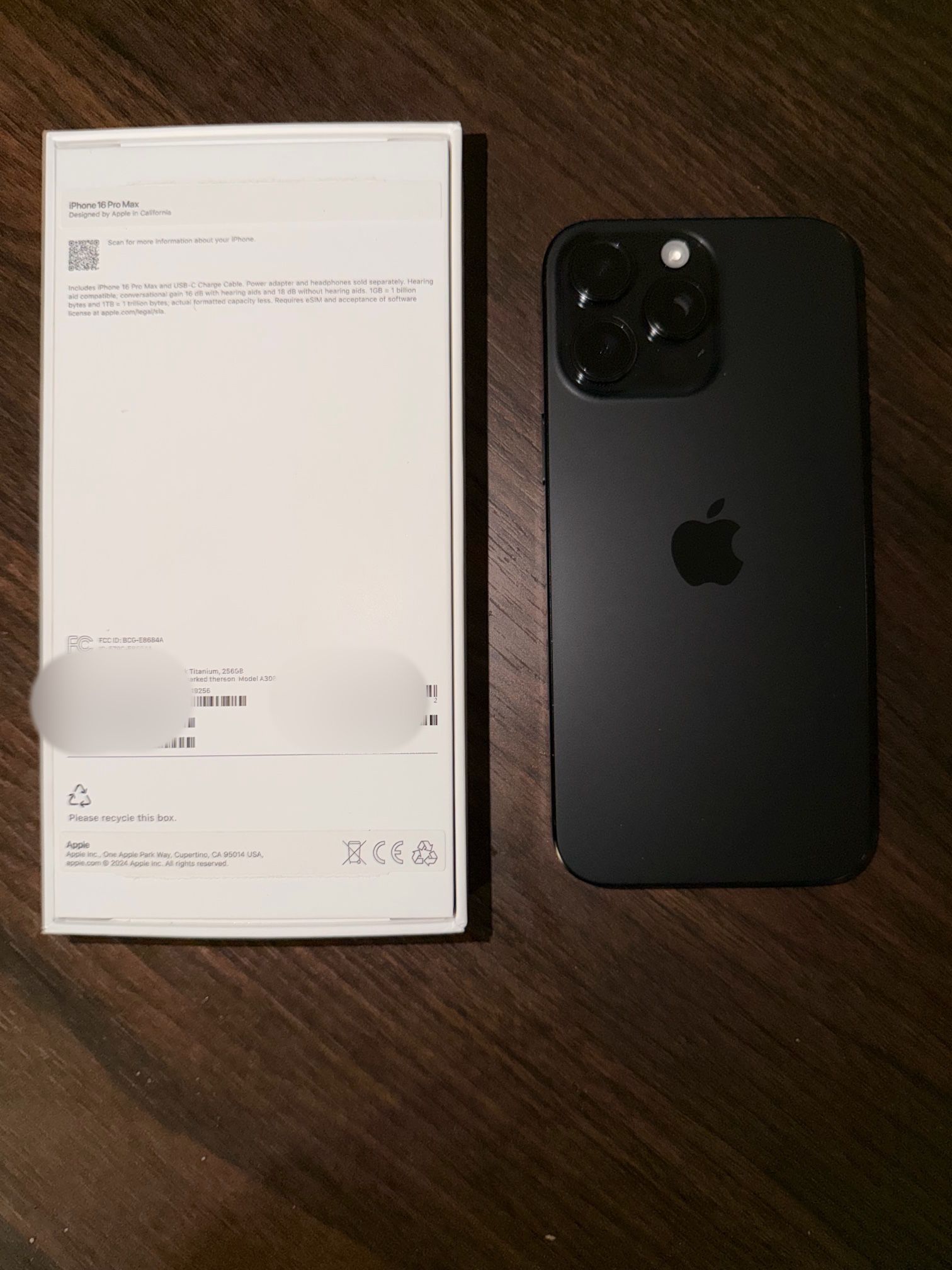 Apple iPhone 16 Pro Max Black Titanium 256GB Unlocked