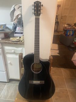 Fender Acoustic-Electric Black Guitar