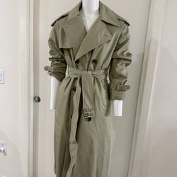 Burberry Hunter Long  Coat Rain Coat , S-M -New 