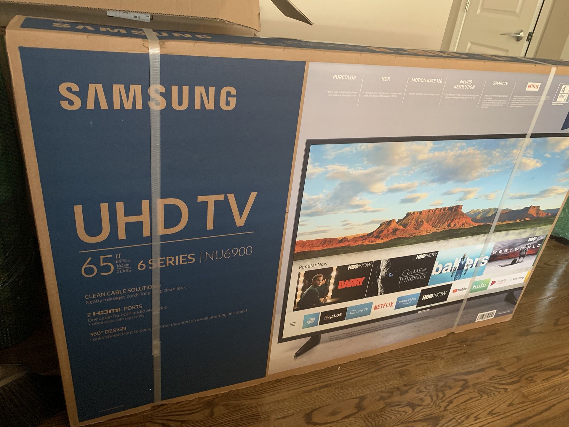 65” SAMSUNG TV (OUT THE BOX)
