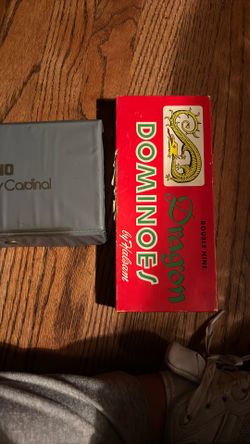 Vintage Dominoes  Dragon  By Halsam And Cardinal 