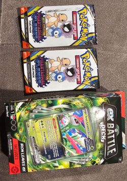 Pokémon iron leaves ex battle deck and (2) fun packs