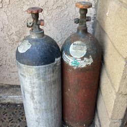 Lot Of 2 GAS WELDING TANKS