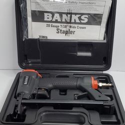 Banks 20 Gauge 7/16 in. Wide Crown Stapler