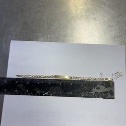 Figaro 14k Bracelet 