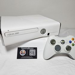 Custom White Slim Xbox 360 With Loaded 2TB Hard Drive 