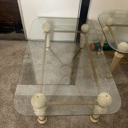 Clear Glass Table Set
