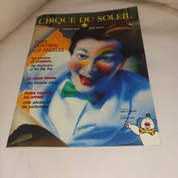 Vintage Cirque Du Soleil Quebec / California 1987 Tour Program Magazine.