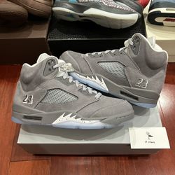 Air Jordan 5 Wolf Grey Many Sizes Look In Description 