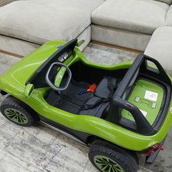  12V Licensed Volkswagen Kids Ride On Electric Car with Remote, LED Lights, MP3 - Green