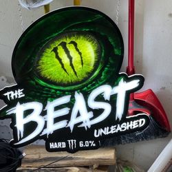 Monster beast Light Up Sign 